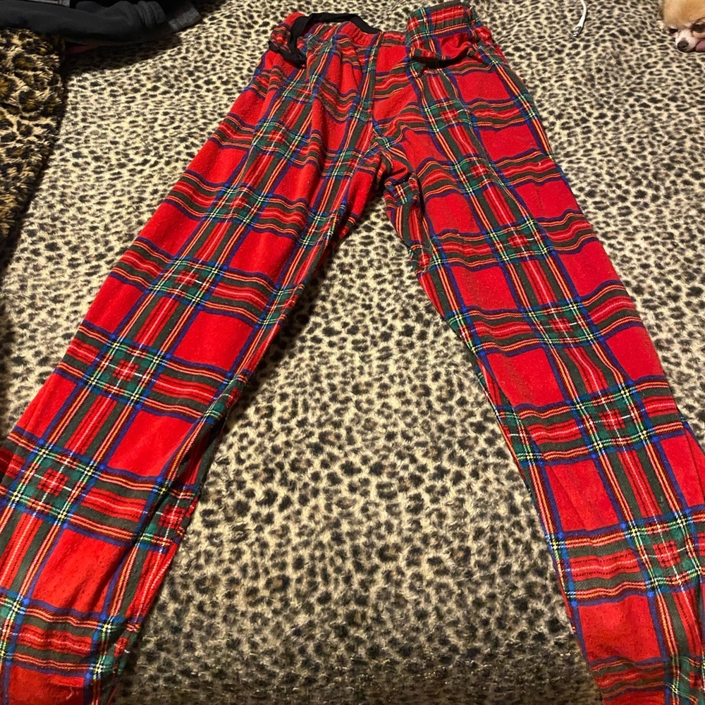 George Red Plaid Pajama Pants